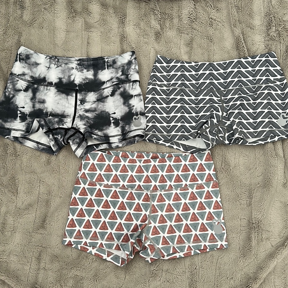 Set of 3 Belle and Bell Booty Shorts size Small